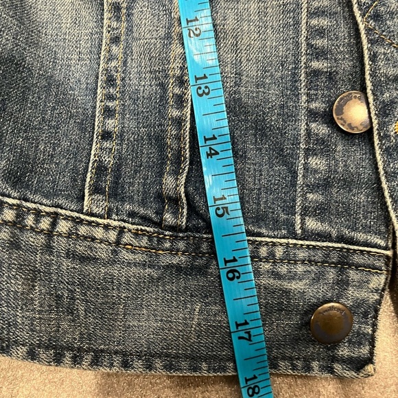 [XS]Wilfred Women's Cropped Denim Jacket - Picture 4 of 8